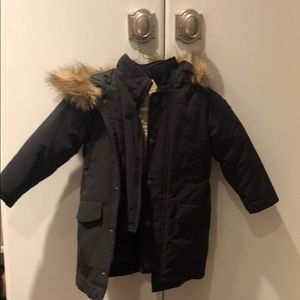 Appaman Size 3t black winter puffer zip up coat